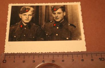 Portrait zwei Kinder - Junge Soldaten Waffen-SS - Repro !